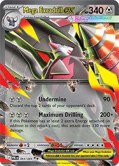 Mega Excadrill ex card from Pitch Black